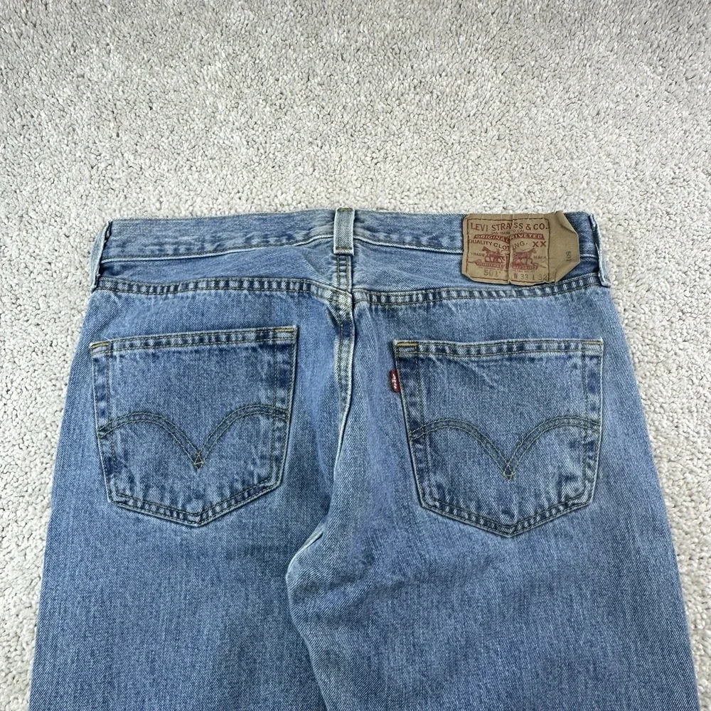 Levi's 501 XX Jeans 32x31 Blue Denim Straight Leg Button Fly 2000s